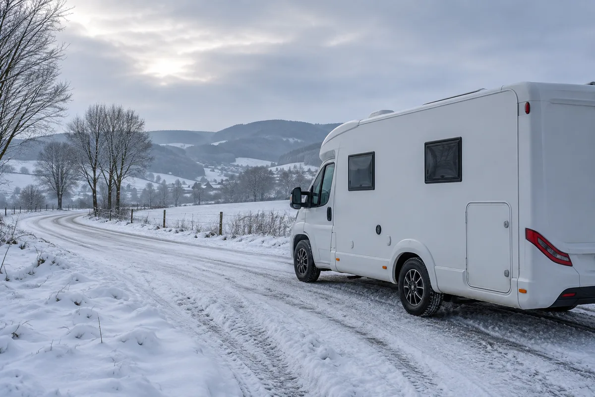 Camping-car en hiver : eau, gaz, batterie et froid
