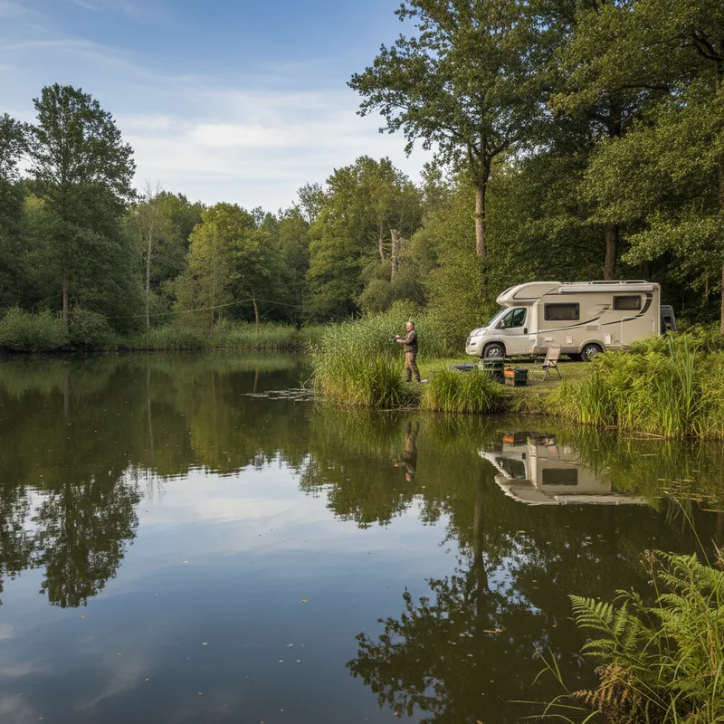 Pêche en Sologne : les étangs accessibles en camping-car